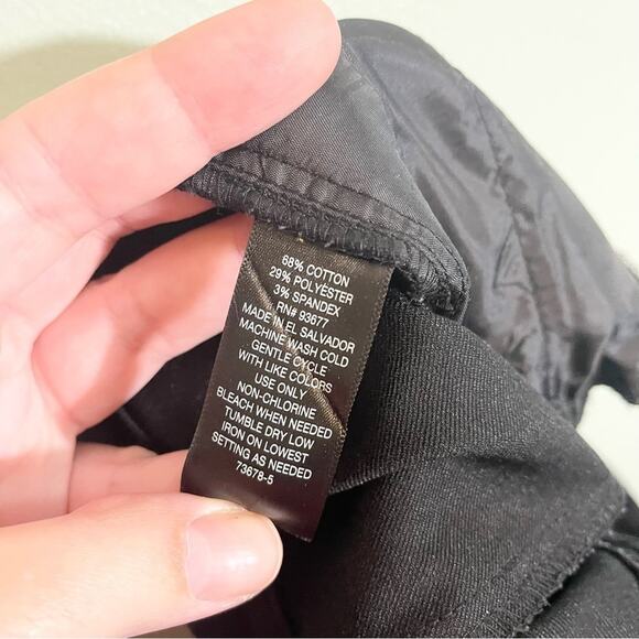 Worthington Womens Stretch Mid Rise Slim Leg Trouser Pants Black Size 8 NWT - Picture 2 of 14